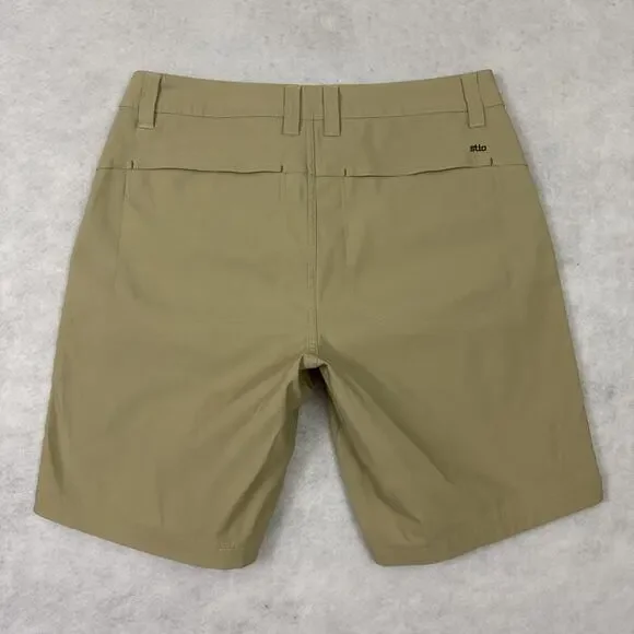 Stio Shorts Mens 32 Coburn Chino Tan Nylon Hiking Performance Gorpcore - Picture 3 of 12
